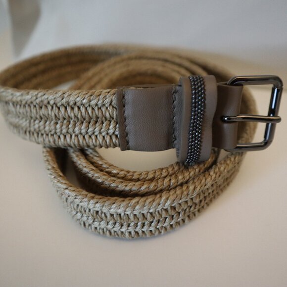 RARE!! Brunello Cucinelli Monili Corset Wide Belt, L, Espresso Brunello Cucinelli Monili Knot Belt Size S – KMK Luxury  main image 3